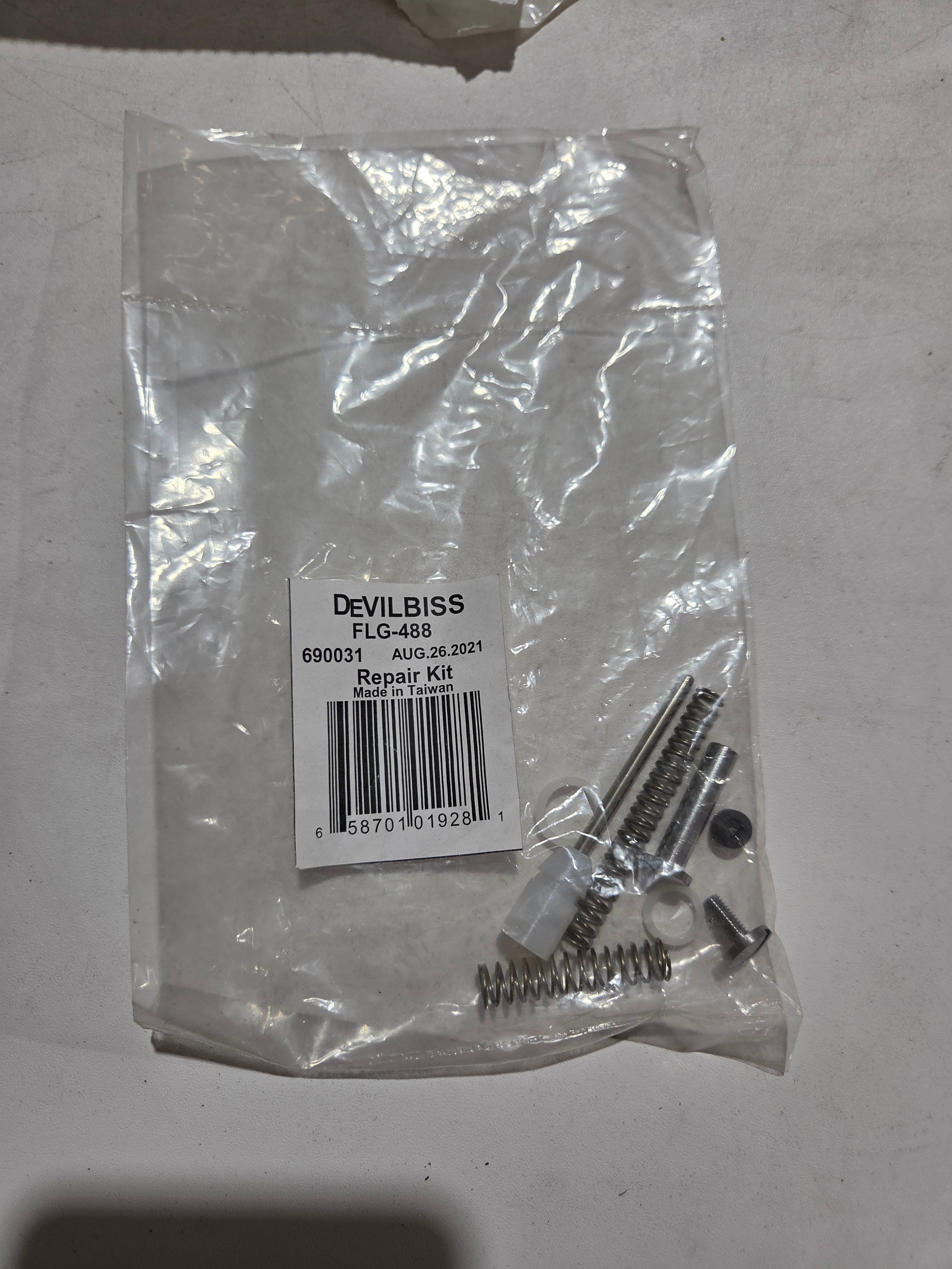 DeVilbiss FLG-488 repair kit 690031 FLG3 spray gun rebuild parts kit