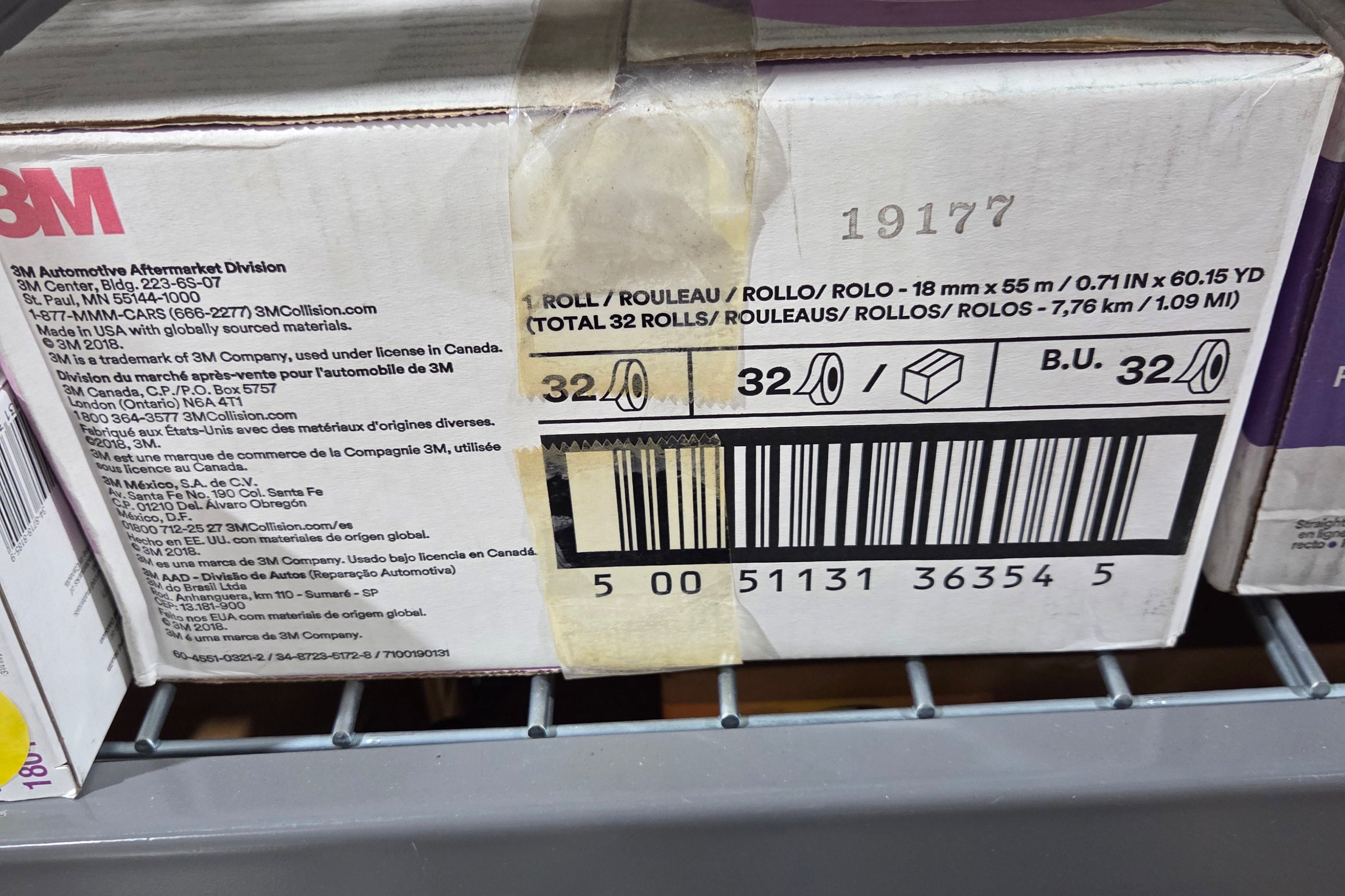 3M Precision Poly Tape, 36354, 18 mm x 55 m 32 rolls per case