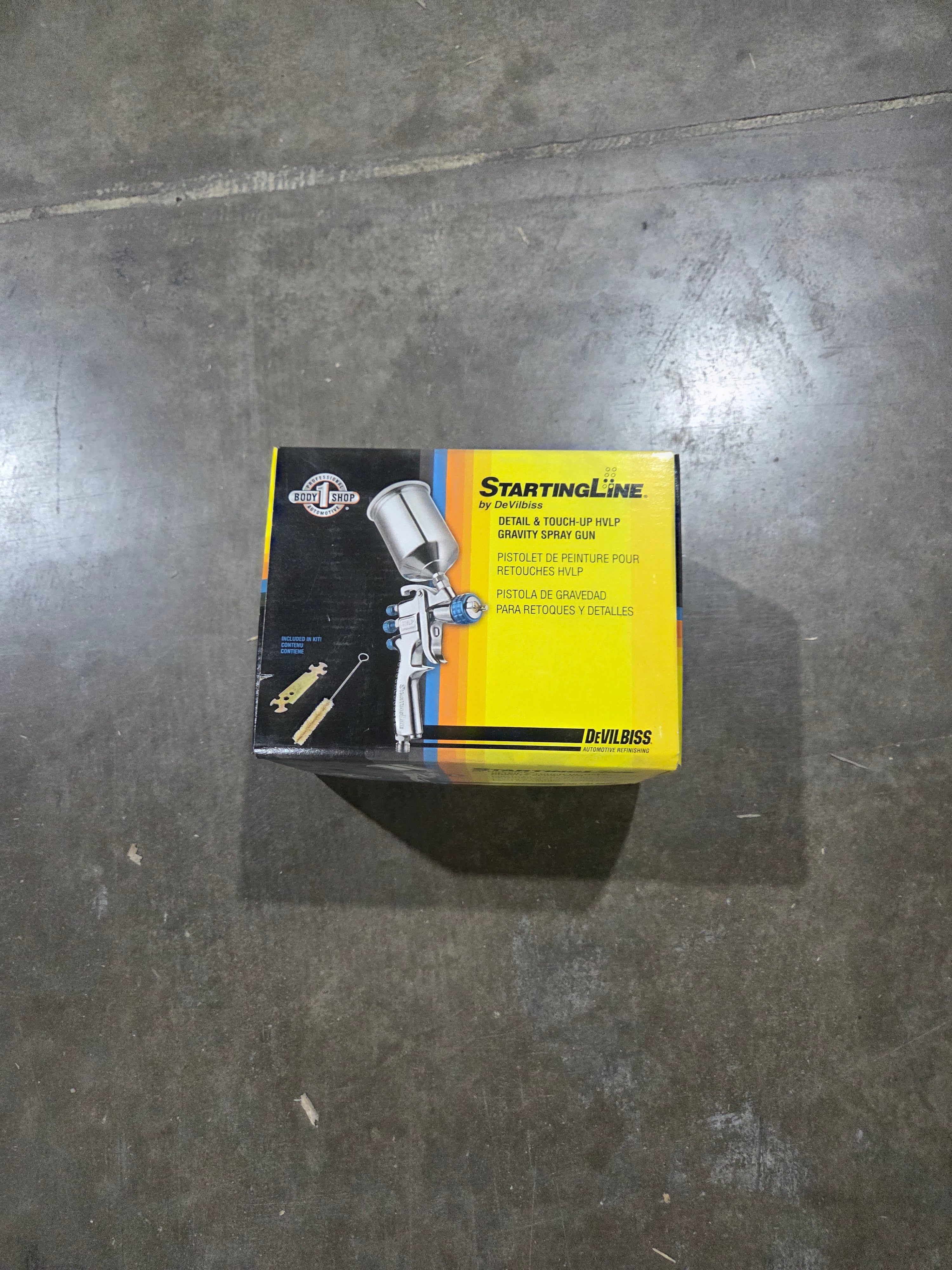 DeVilbiss 802405 StartingLine mini detail HVLP spray gun 1.0 mm touch up