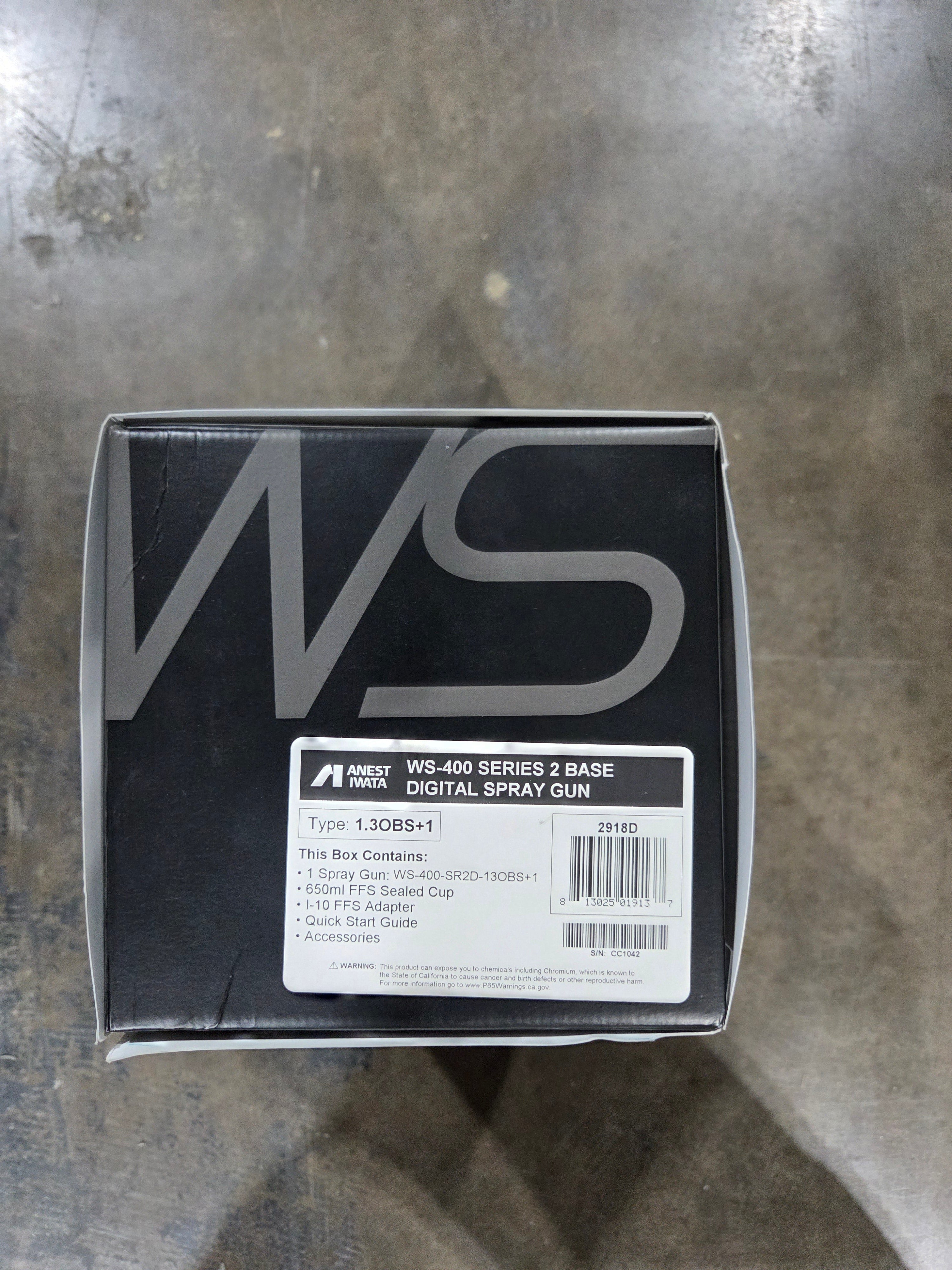 Anest Iwata WS-400-SR2D Digital Clear Spray Gun