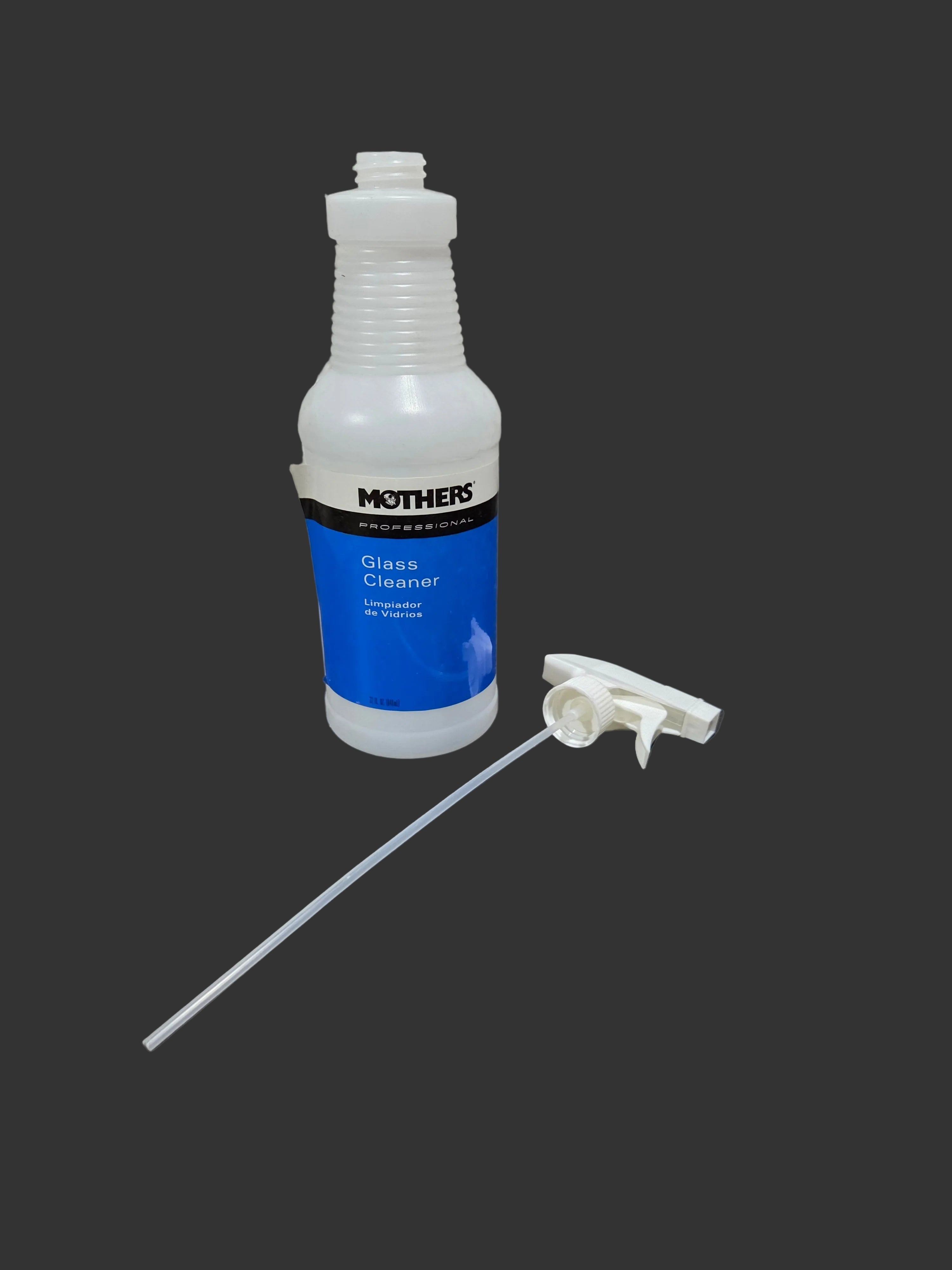 Mothers 87632 32oz empty glass cleaner bottle polyethylene