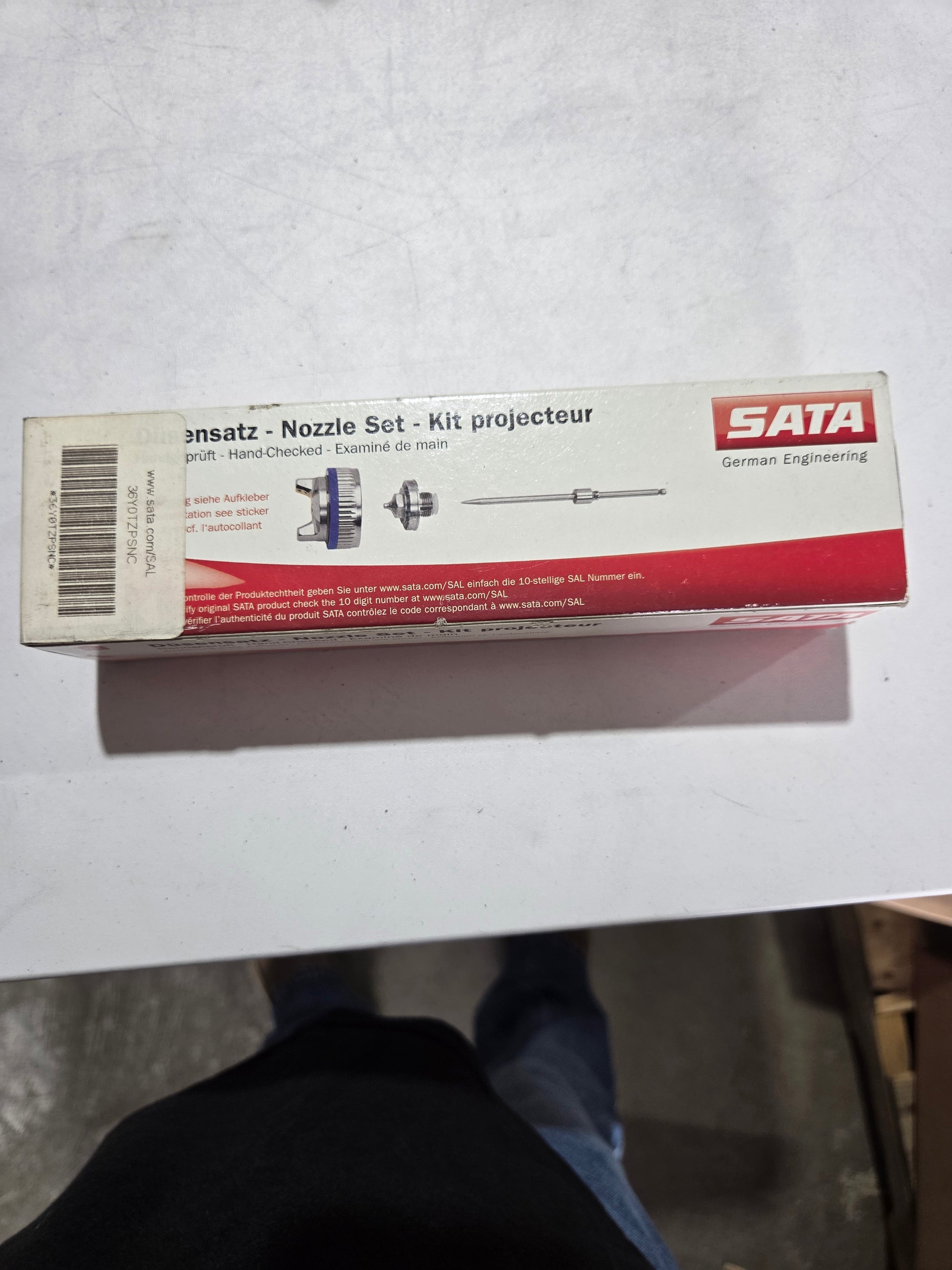 SATAjet 1500 B HVLP nozzle set 1.4 1010975 air cap fluid tip needle