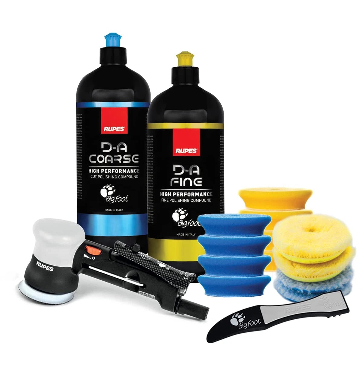RUPES LHR75PBE Mini Pneumatic Polisher Bodyshop Kit